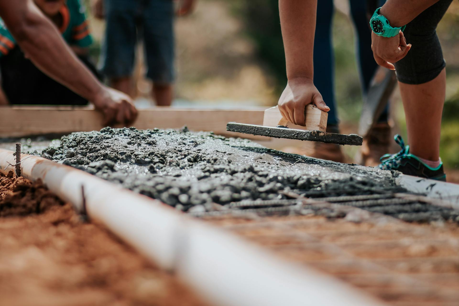 Betonvloer storten en afwerken