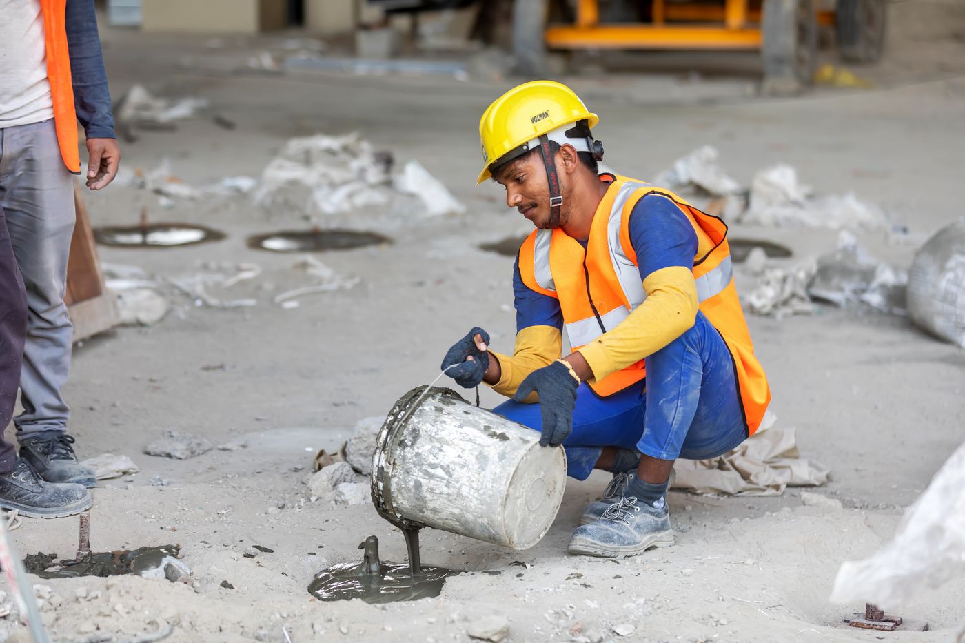 Betonvloer storten